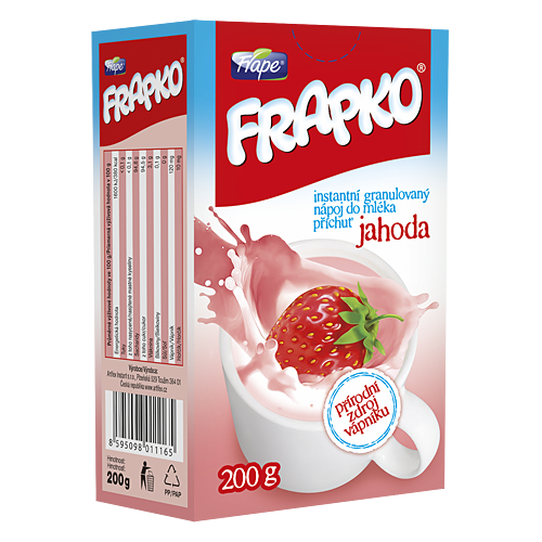 Frapko strawberry_ milk flavoured granules
